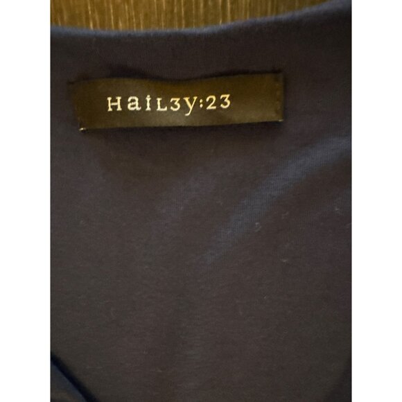 Hail3y:23 Navy/White Surplice Wrap Top Floral Bottom Dress Size - L - Picture 4 of 8